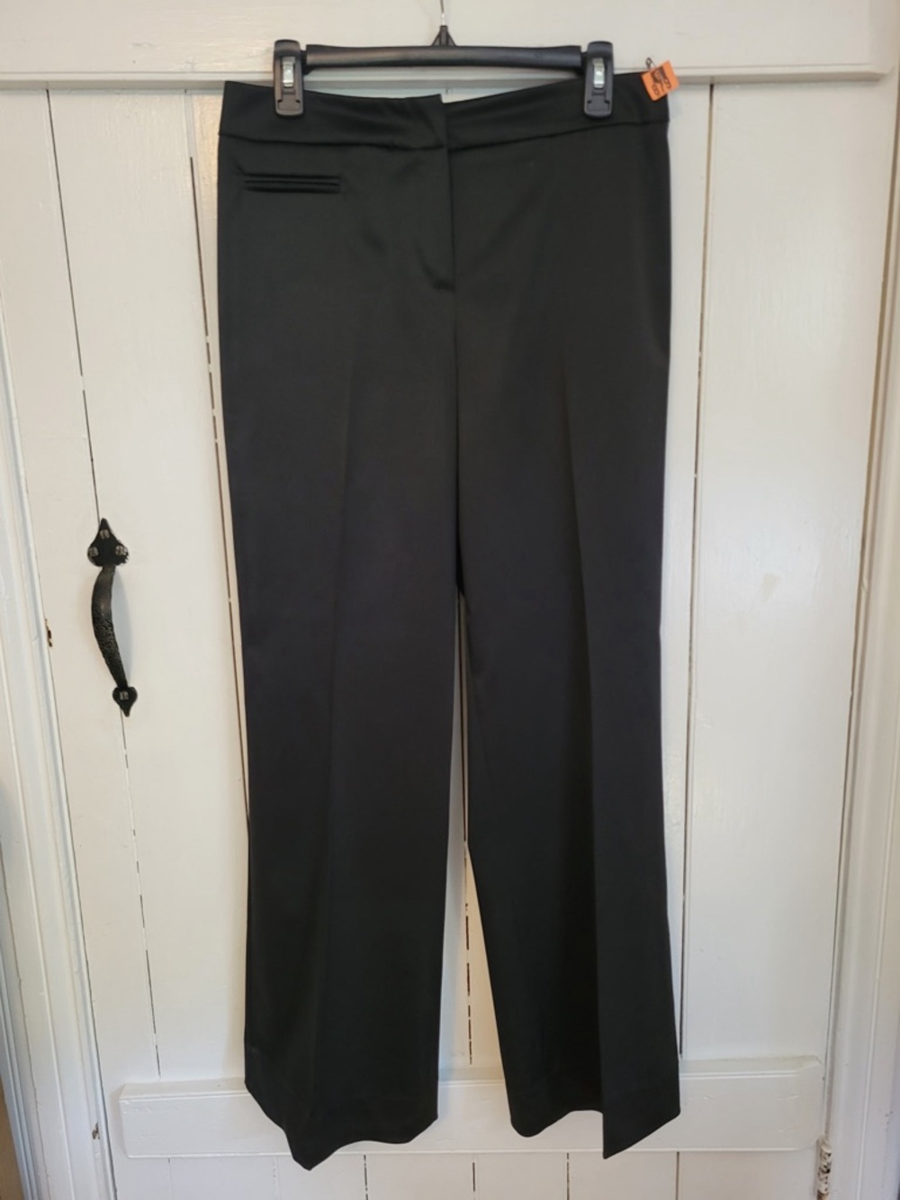 JS Collections Black Wide-Leg Dress Trousers - Satin